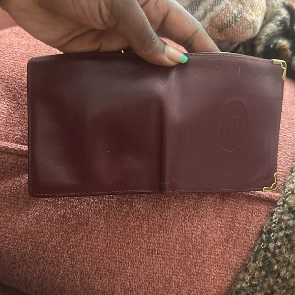Cartier Burgundy Leather Wallet - Picture 3 of 6
